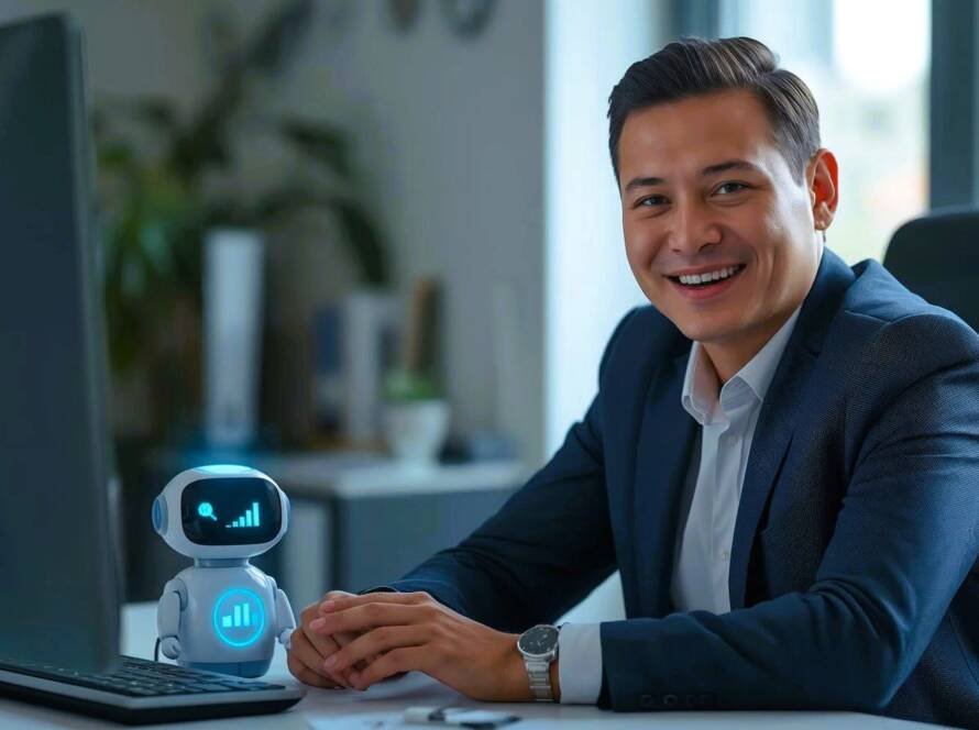 Professionals collaborating on AI-enabled workflow systems under ISO 42001 compliance at GxPVigilance.