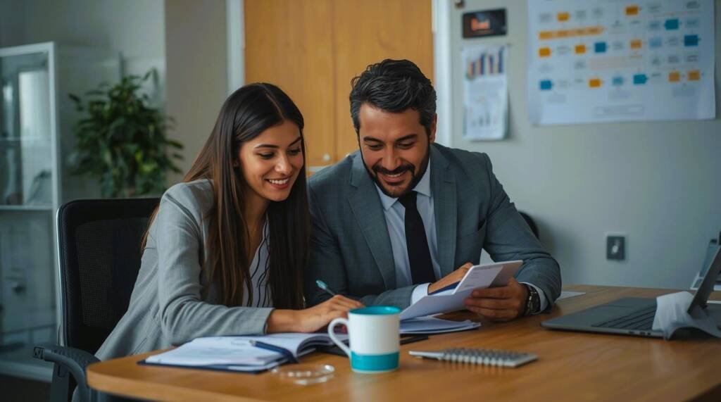 Pharmacovigilance professional reviewing Australian TGA safety reporting requirements with regulatory colleague