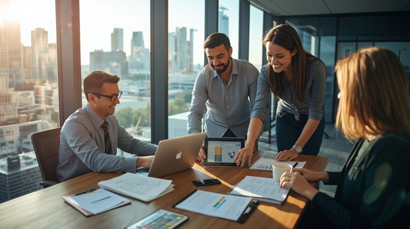 Pharmacovigilance professionals collaborating on safety governance and regulatory strategy.